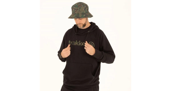 TRAKKER PRODUCTS - Mikina CR Logo Hoody Black Camo vel. L