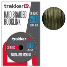 TRAKKER PRODUCTS - Návazcová šňůrka Raid Braided Hooklink 0,35 mm 11,3 kg 20 m