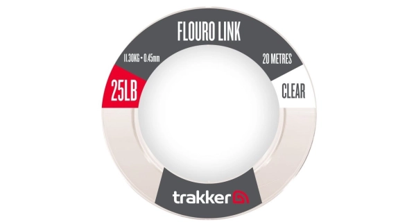 TRAKKER PRODUCTS - Návazcový vlasec Fluoro Link 11,3 kg 0,45 mm 20 m