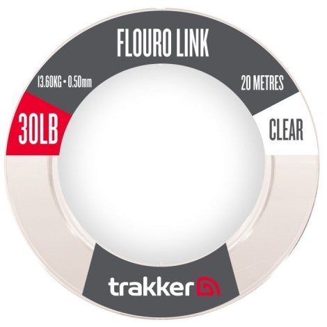 TRAKKER PRODUCTS - Návazcový vlasec Fluoro Link 13,6 kg 0,50 mm 20 m