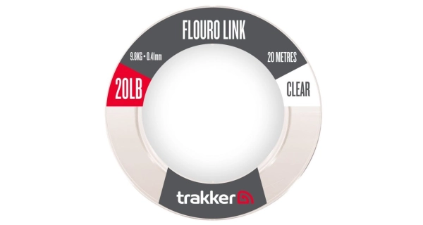 TRAKKER PRODUCTS - Návazcový vlasec Fluoro Link 9,8 kg 0,41 mm 20 m