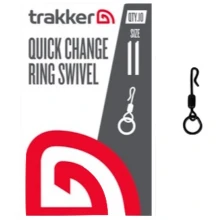 TRAKKER PRODUCTS - Obratlík s kroužkem Quick Change Ring Swivel vel. 11 10 ks