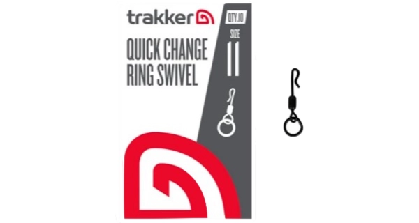TRAKKER PRODUCTS - Obratlík s kroužkem Quick Change Ring Swivel vel. 11 10 ks