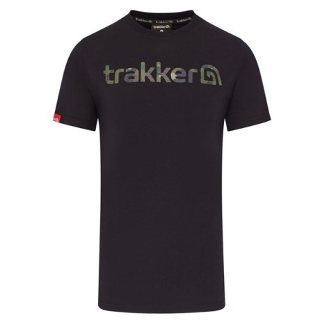 TRAKKER PRODUCTS - Tričko CR Logo T-shirt Black Camo vel. 2XL