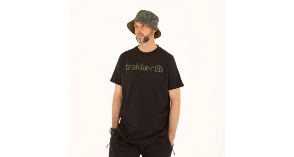 TRAKKER PRODUCTS - Tričko CR Logo T-shirt Black Camo vel. 3XL