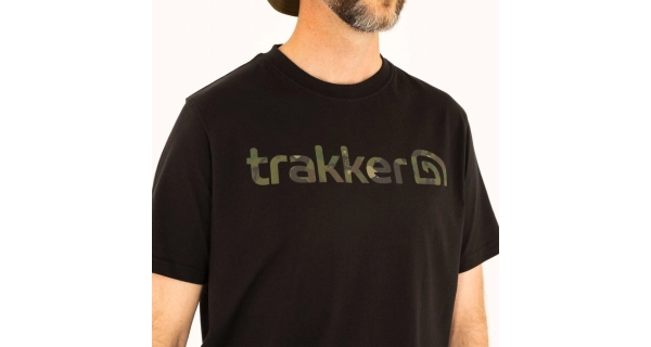 TRAKKER PRODUCTS - Tričko CR Logo T-shirt Black Camo vel. 3XL