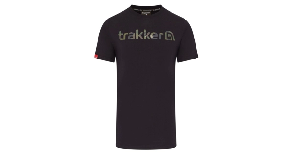 TRAKKER PRODUCTS - Tričko CR Logo T-shirt Black Camo vel. L