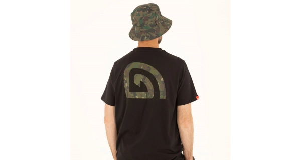 TRAKKER PRODUCTS - Tričko CR Logo T-shirt Black Camo vel. XL