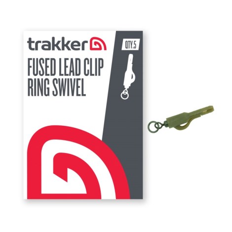 TRAKKER PRODUCTS - Závěsky Fused Lead Clip Ring Swivel 5 ks