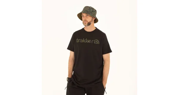 TRAKKER - Tričko CR Logo T-shirt Black Camo vel. XL