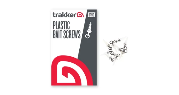 TRAKKER - Vrtáček Plastic Bait Screws Čirá 10 ks