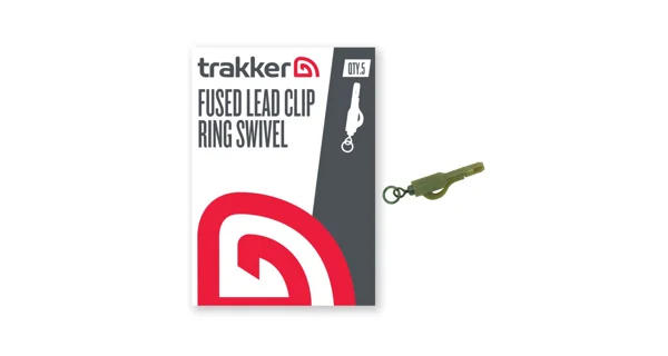 TRAKKER - Závěsky Fused Lead Clip Ring Swivel 5 ks