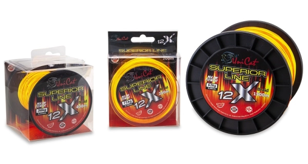 UNI CAT - Šňůra 12 X Superior Line 0,60 mm 62 kg 400 m