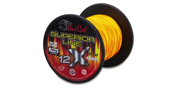 UNI CAT - Šňůra 12 X Superior Line 0,60 mm 62 kg 400 m