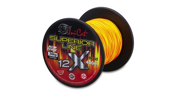 UNI CAT - Šňůra 12 X Superior Line 0,60 mm 62 kg 400 m