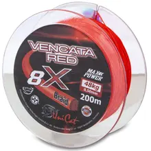 UNI CAT - Šňůra 8X Vencata Red 0,50 mm 48 kg 200 m