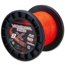 UNI CAT - Šňůra 8X Vencata Red 0,6 mm 57 kg 1500 m