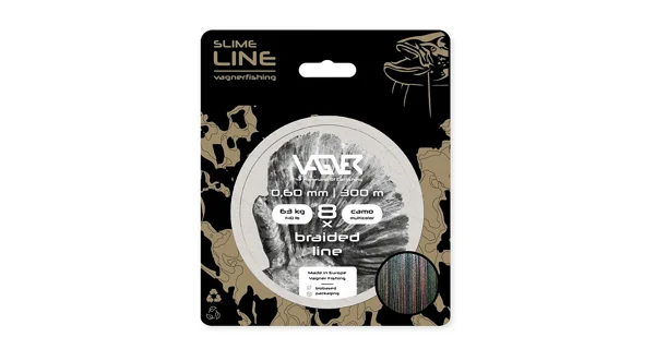 VAGNER - Šňůra Braided Line Camo Multicolor 0,40 mm 300 m