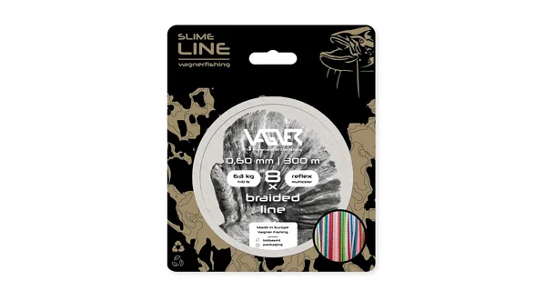 VAGNER - Šňůra Braided Line Reflex Multicolor 0,60 mm 300 m