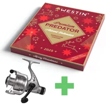 WESTIN - Adventní kalendář Premium Predator Advent Calendar 2025 + Naviják SPRO C-Tec Necton CR Reel Silver 4000