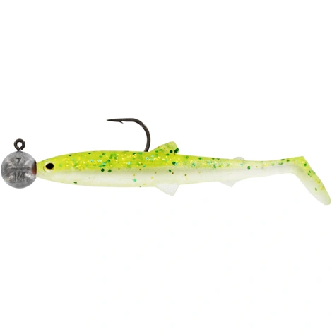 WESTIN - Gumová nástraha Bullteez Shadtail R' N R 9,5 cm 7 g Sparkling Chartreuse