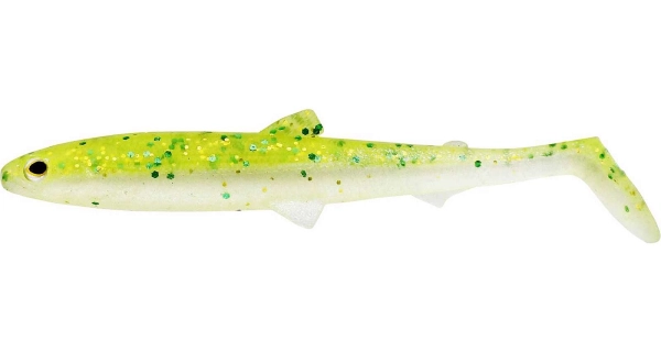 WESTIN - Gumová nástraha BullTeez Shadtail Sparkling Chartreuse 12,5 cm 16 g 2 ks