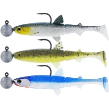 WESTIN - Gumová nástraha Hypoteez Shadtail R'NR Clear Water Mix 21 6,5 cm 2 g 3 ks