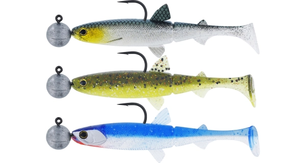 WESTIN - Gumová nástraha Hypoteez Shadtail R'NR Clear Water Mix 21 6,5 cm 2 g 3 ks
