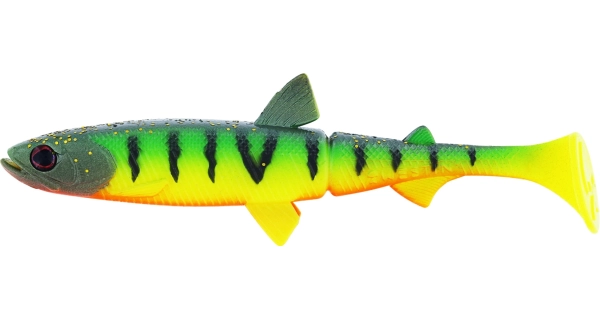 WESTIN - Gumová nástraha Hypoteez Shadtail Tiger Perch 6,5 cm 2 g 4 ks