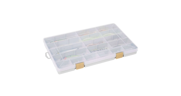 WESTIN - Krabička W3 Tackle Box Grey Clear 35,5x22,5x3,5 cm