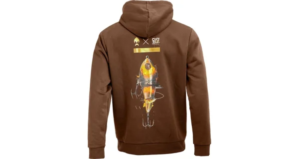 WESTIN - Mikina Swimlure Hoodie Dark Brown vel. L