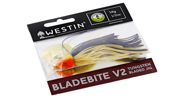 WESTIN - Nástraha Bladebite V2 Tungsten Bladed Jig Sinking 7 g Yellow Spark