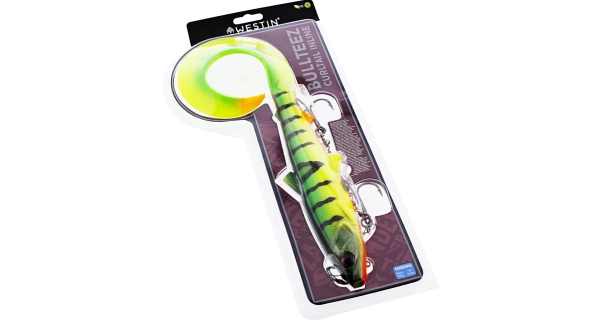 WESTIN - Nástraha Bullteez Curtail Inline Sinking 33 cm 230 g Tiger Perch