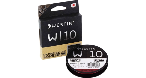 WESTIN - Pletená šňůra W10 13 Braid Orchid Purple 0,205 mm 135 m 13,4 kg