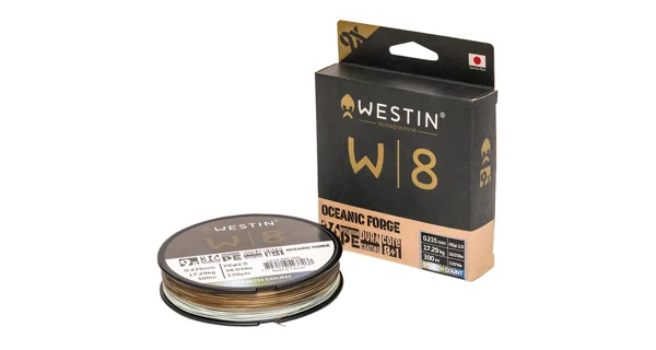 WESTIN - Pletená šňůra W8 9 Braid Oceanic Forge 0,235 mm 17,29 kg 300 m