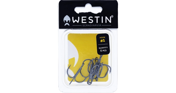 WESTIN - Trojháček Treble Hook Black Nickel vel. 1/0 5 ks