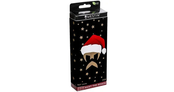 WESTIN - Vánoční dárková nástraha Ricky The Roach Shadtail Sinking R2F 14 cm 57 g Christmas Edition 2026