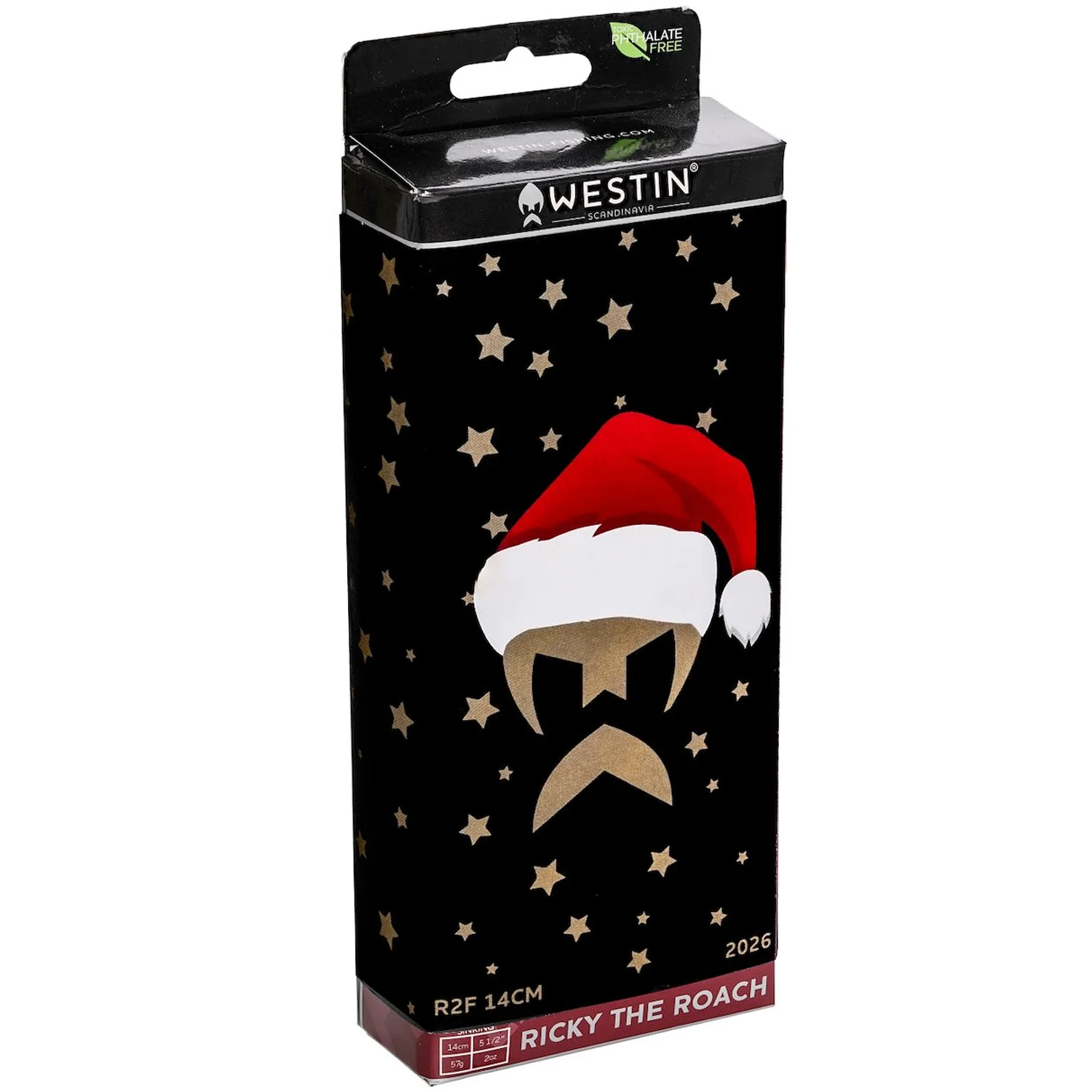 WESTIN WESTIN - Vánoční dárková nástraha Ricky The Roach Shadtail Sinking R2F 14 cm 57 g Christmas Edition 2026
