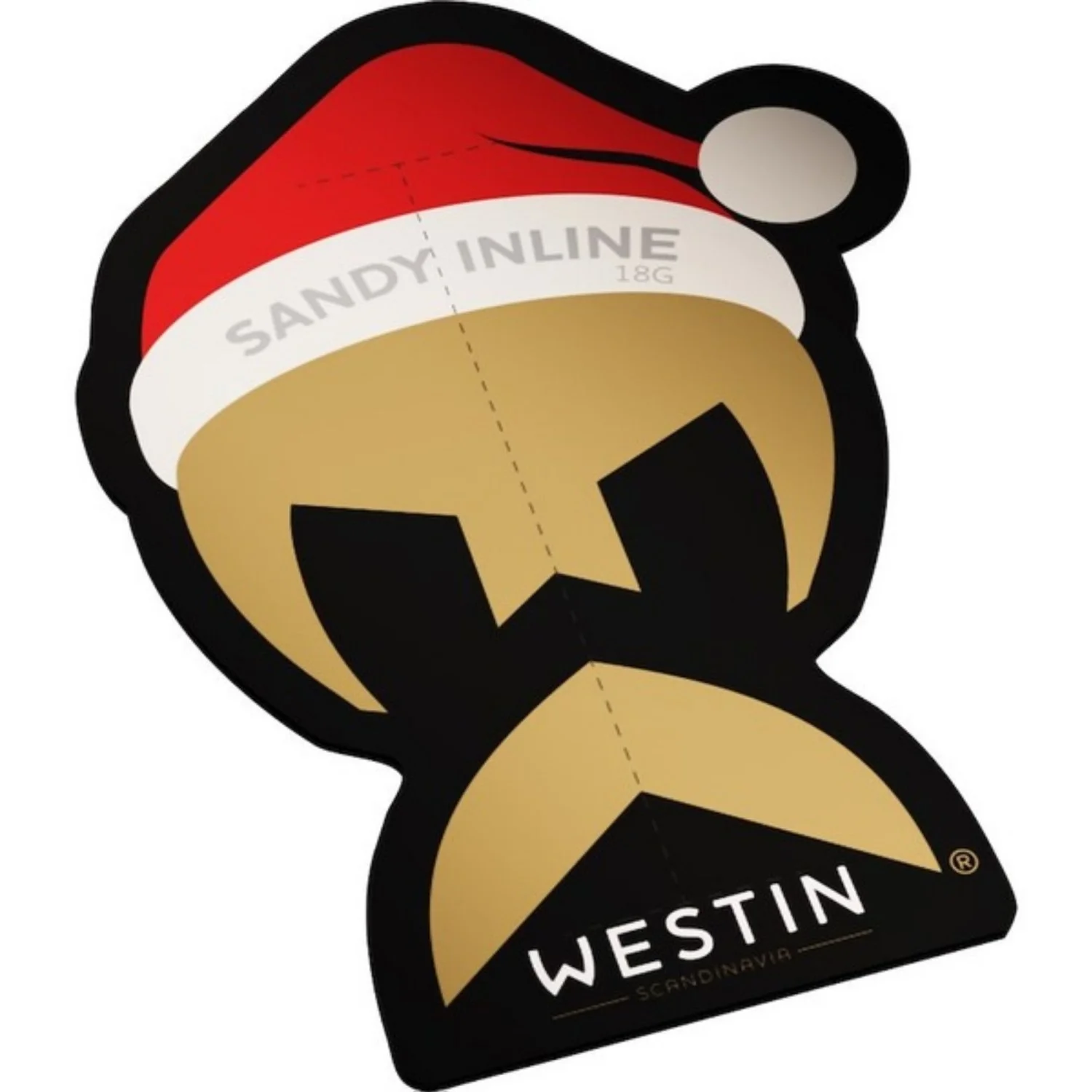 WESTIN - Vánoční dárková nástraha Sandy Inline 10,5 cm 18 g Christmas Edition 2026