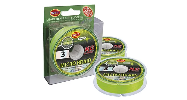 WFT - Pletená šňůra Micro Braid KG Line Zelená 0,10 mm 6 kg 150 m