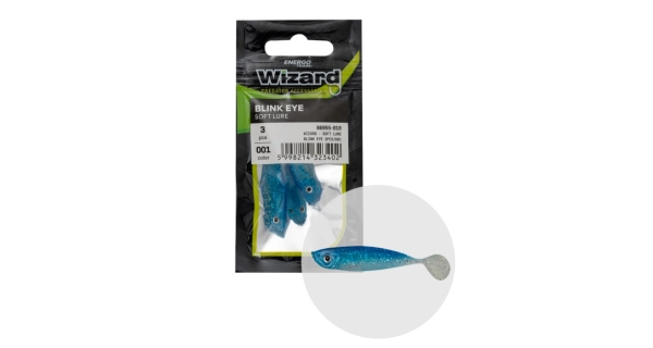 WIZARD - Gumová nástraha Blink Eye modrá 5,5 cm 3 ks
