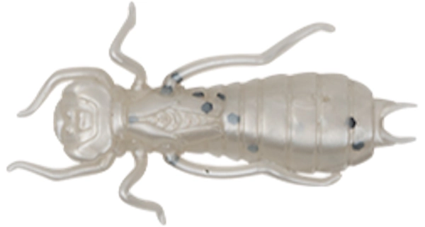 WIZARD - Nástraha Larva Bílá 3,5 cm 6 ks