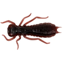 WIZARD - Nástraha Larva Hnědá 3,5 cm 6 ks