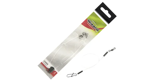 WIZARD - Návazec Fluorocarbon 15 cm 15 kg 2 ks