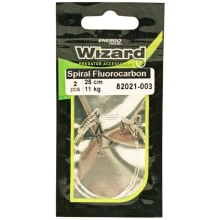 WIZARD - Návazec Spiral Fluorocarbon Leader 25 cm 11 kg 2 ks