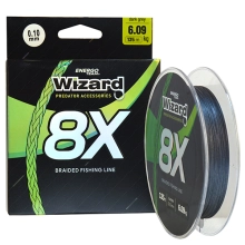 WIZARD - Pletená šňůra 8X Dark Grey 0,10 mm 6,9 kg 135 m
