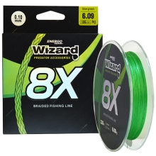 WIZARD - Pletená šňůra 8X Lime Green 0,10 mm 6,09 kg 135 m