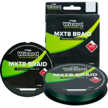 WIZARD - Pletená šňůra NMXT8 Braid Tmavě zelená 0,06 mm 150 m