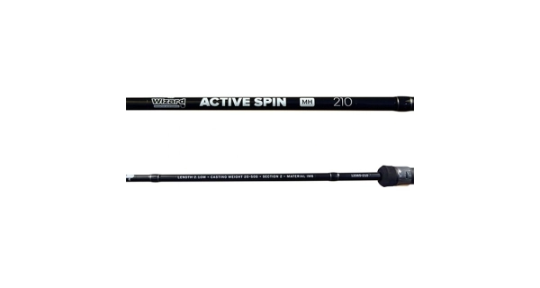 WIZARD - Přívlačový set Prut Active Spin Light 2,1 m + Naviják Black Evo
