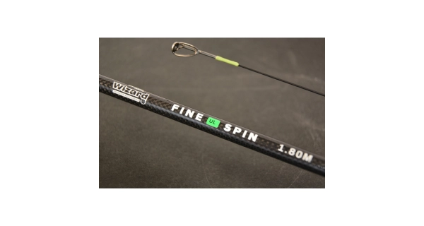 WIZARD - Přívlačový set Prut Fine UL Spin 1,5-5 g 1,93 m + Naviják Black Evo
